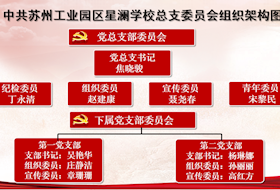 中共苏州工业园区星澜学校总支委员会组织架构图