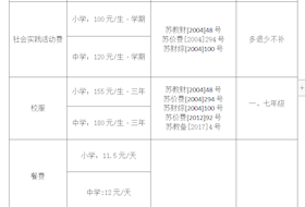 星澜学校2020--2021学年第二学期收费公示